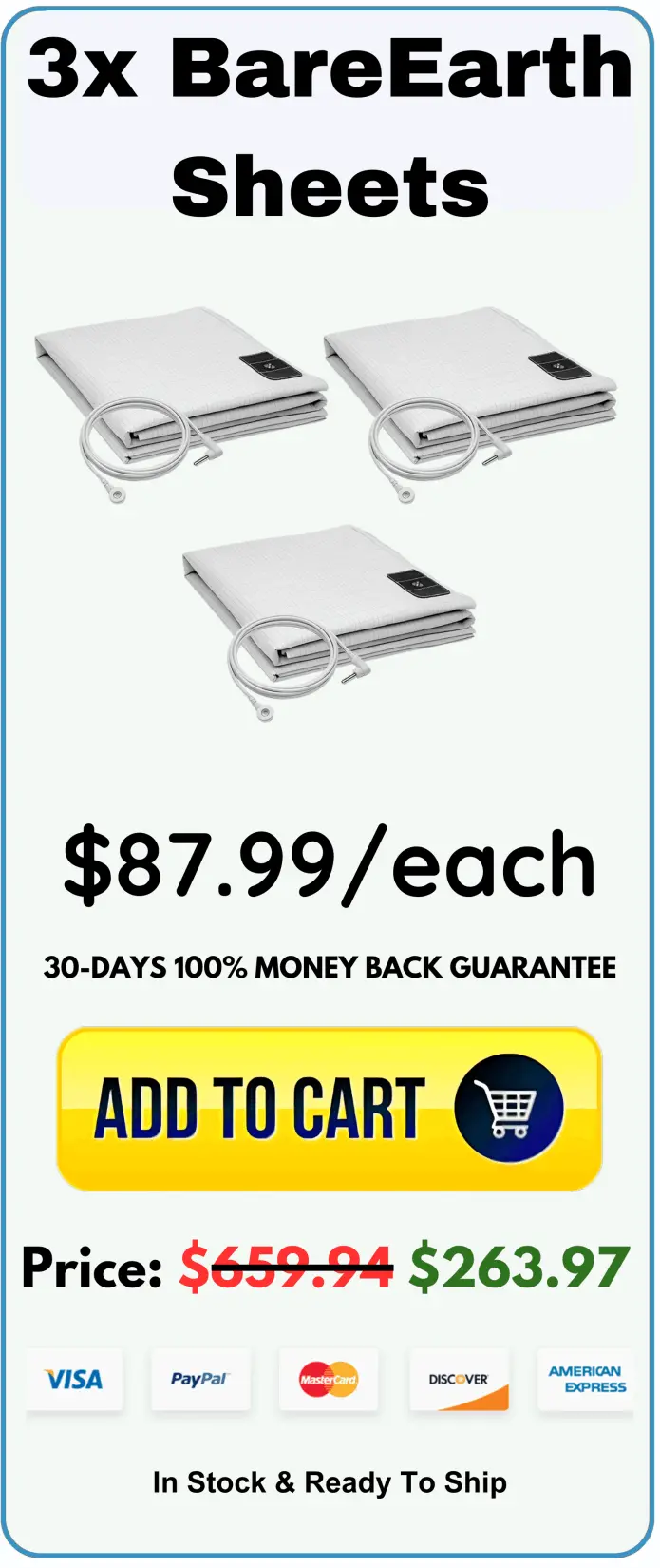 BareEarth Grounding Bed Sheets offer package price 