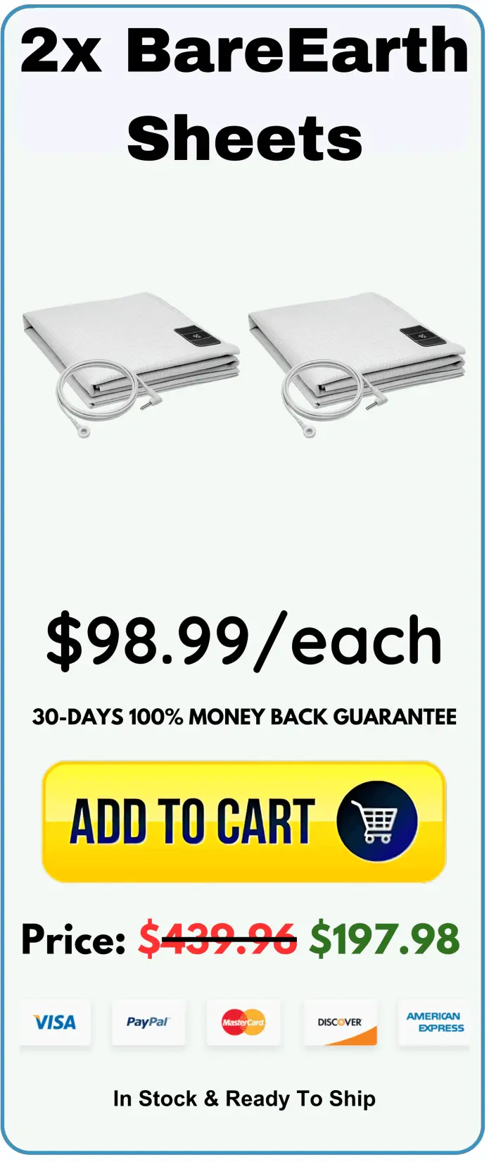 BareEarth Grounding Bed Sheets offer price 